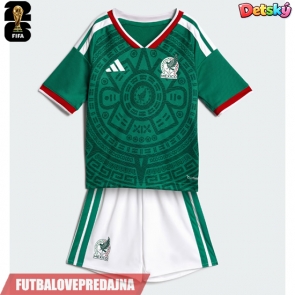Lacne Dětský Futbalové dres Mexiko MS 2026 Krátky Rukáv - Domáci (+ trenírky)